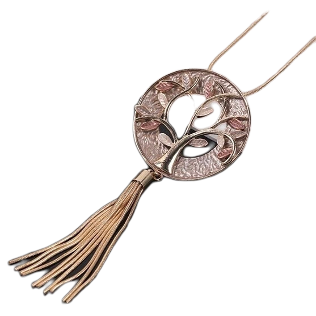 Flower & Tassel Necklace