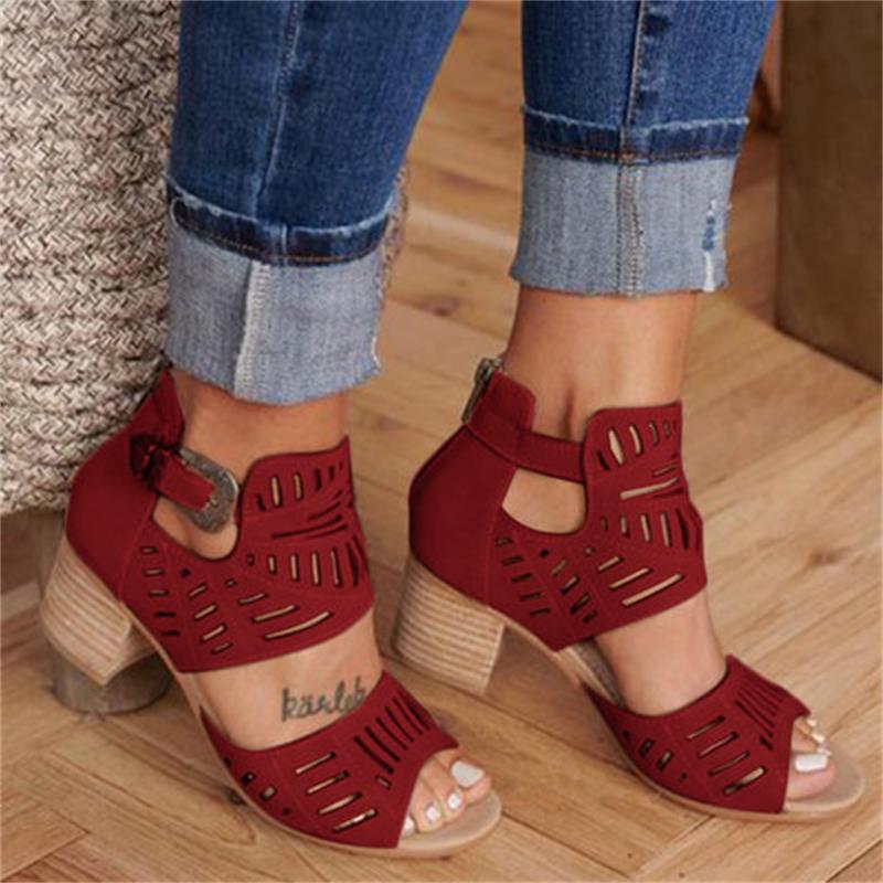 Slip On Hollow Out Sandals