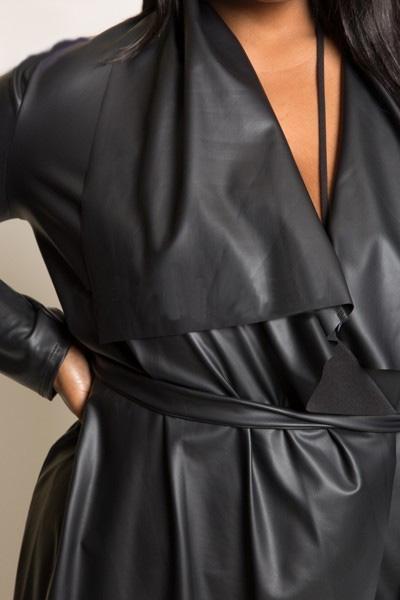 Valencia Faux Leather Jacket-Outerwear-Daring Diva Australia-Daring Diva Australia